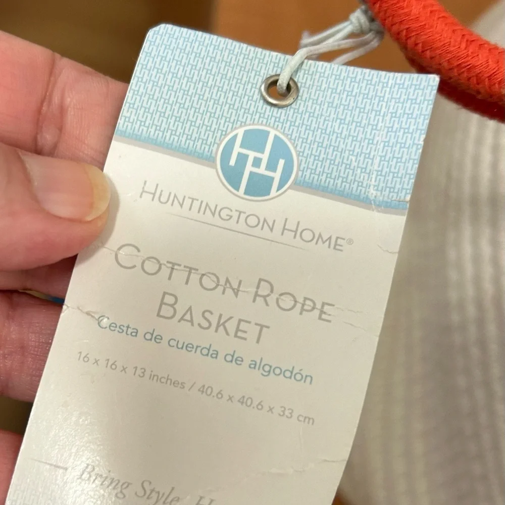 New Huntington home cotton rope basket decoration home decor